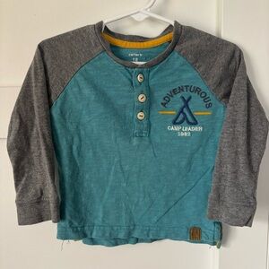 Carter's Blue and Gray Adventure Camp Shirt